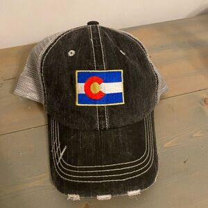 Colorado Flag Distressed Cap